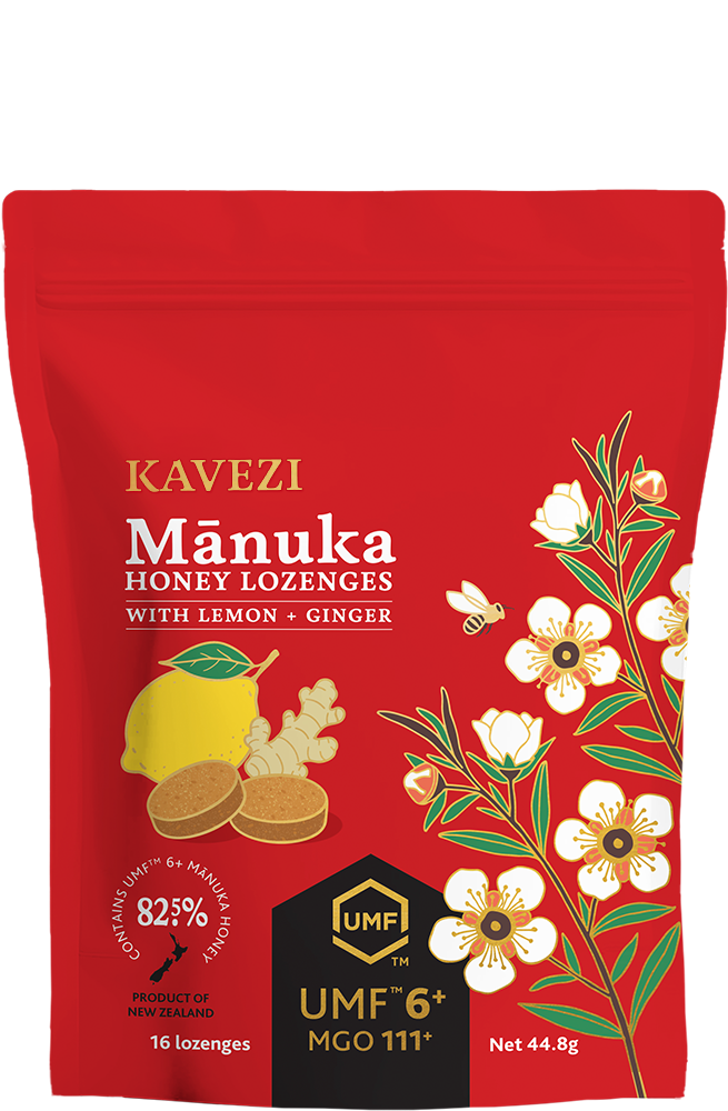 Mānuka Honey Lozenges With Lemon+Ginger